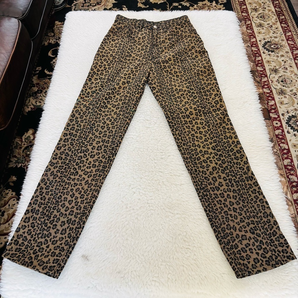 Fendi Leopard Cheetah W/ FF logo Pants size EU42 US 28 - Picture 2 of 15
